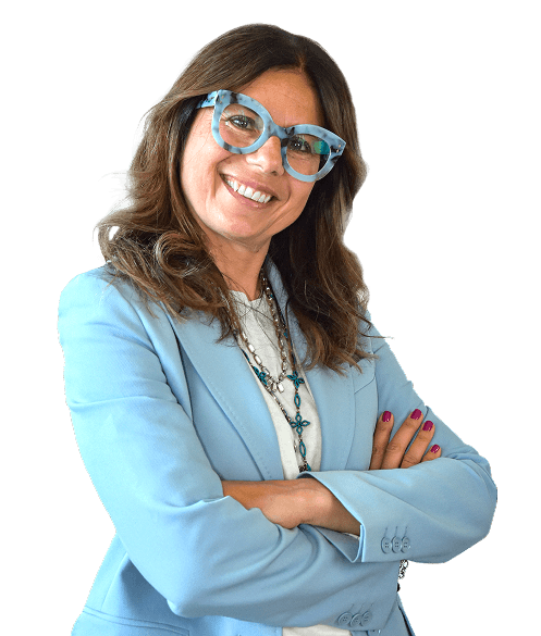 Paola Palmesano con braccia incrociate